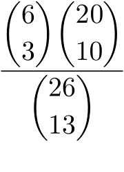 formula combinatoria per il calcolo di p(3-3)