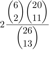 formula combinatoria per il calcolo di p(4-2)