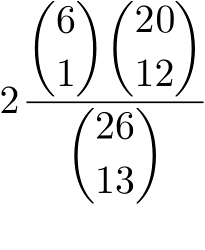 formula combinatoria per il calcolo di p(5-1)
