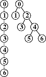 albero ottenuto da essa per dimezzamento dei cammini
