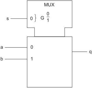 input multiplexer with a single select line