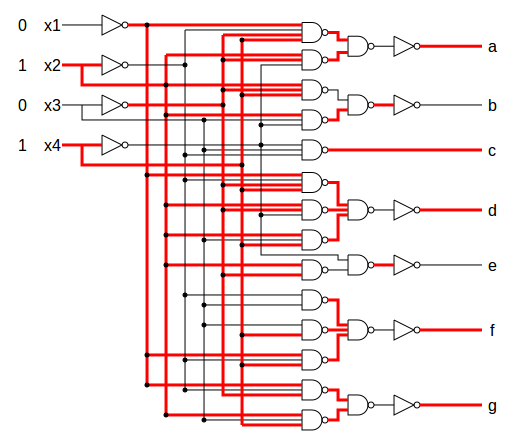 Screenshot of the circuit section