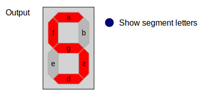 Screenshot of the output display section