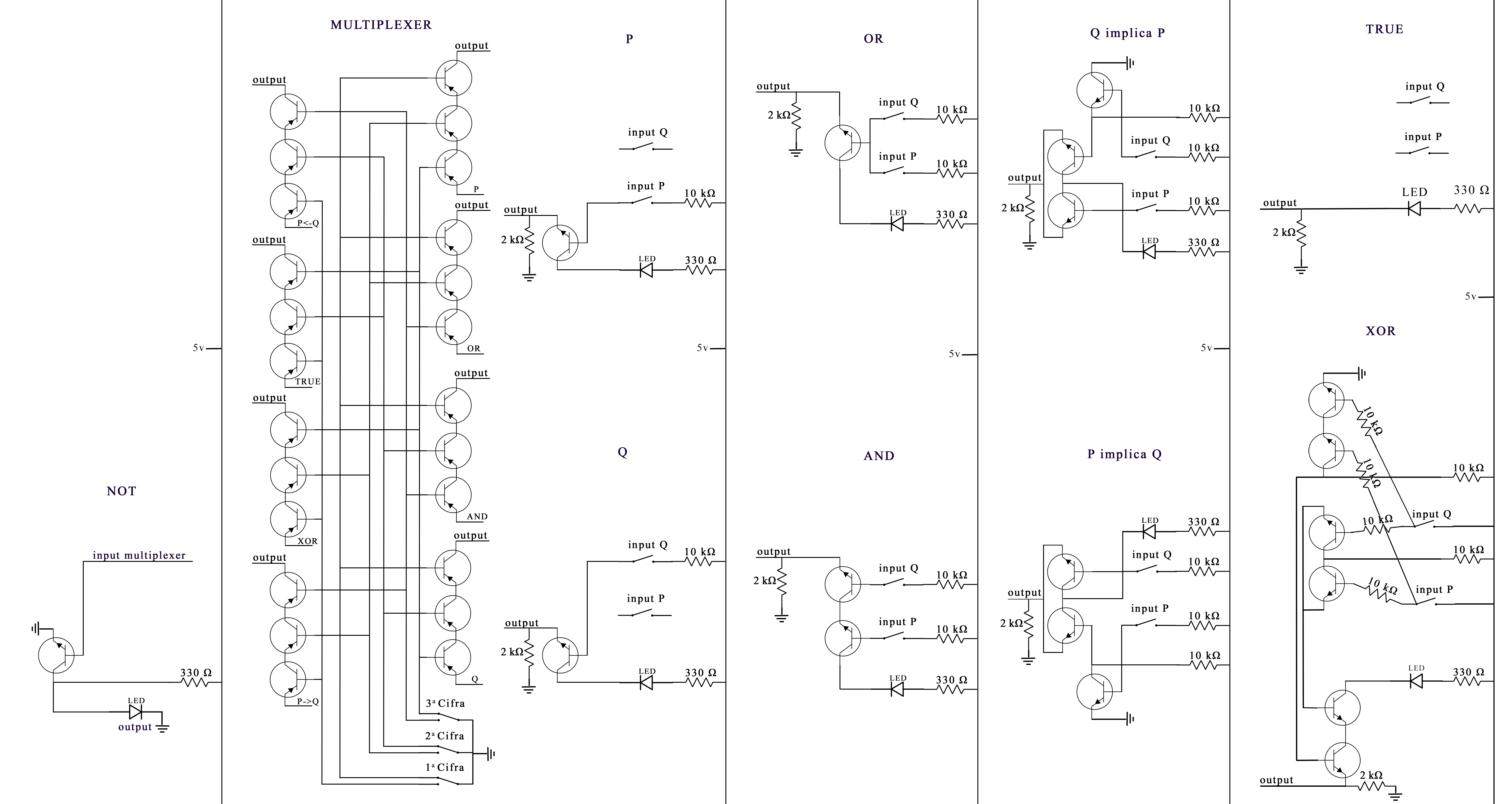 Schema elettrico completo del circuito