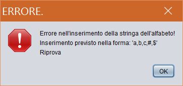 ConfigurazioneErroreAlfabeto