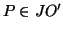$ P\in JO'$