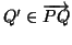 $ Q'\in\overrightarrow{PQ}$