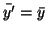 $\displaystyle \bar{y'}=\bar{y}$