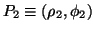 $ P_2\equiv(\rho_2,\phi_2)$