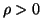$ \rho>0$