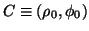 $ C\equiv(\rho_0,\phi_0)$